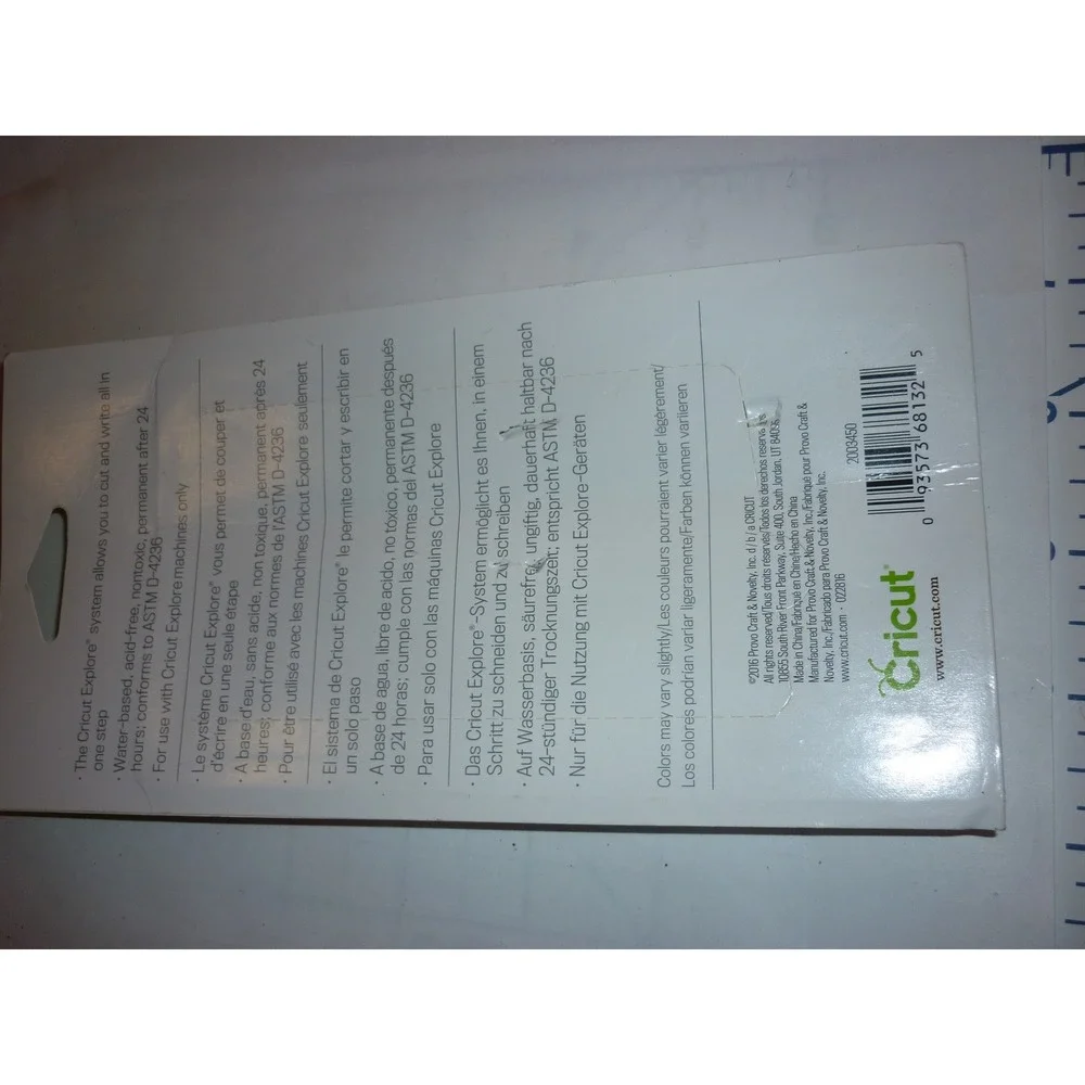 Cricut Explore Antiquity Pen Set Fine Point 0.4 Jade Coral‎ Teal Black